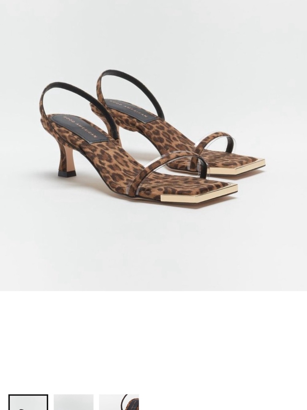 Leopard Print Slingback Heels - Brown
